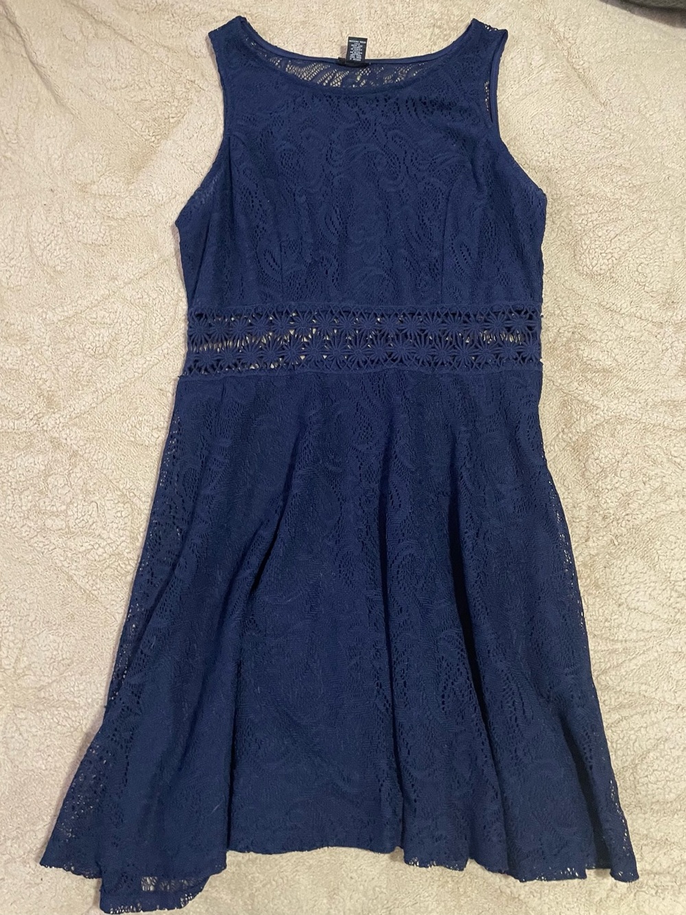 Rue21 Navy Lace Fit & Flare Dress